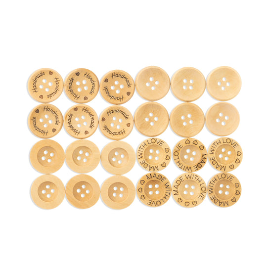 Houten knopen - 21 mm - Hobbii