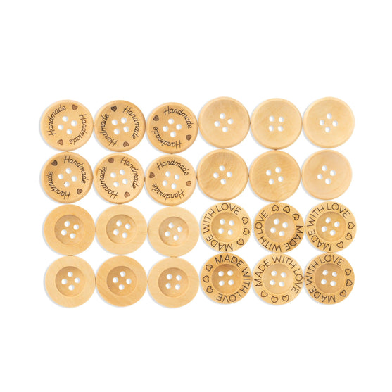 

Houten knopen - 21 mm - Hobbii
1